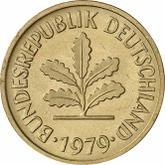 Reverse 5 Pfennig 1979 G