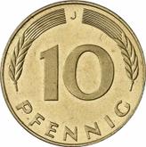Obverse 10 Pfennig 1983 J