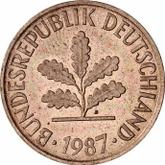 Reverse 2 Pfennig 1987 F