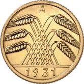 Reverse 10 Reichspfennig 1931 A