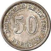Obverse 50 Pfennig 1875 F