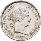 Obverse 10 Céntimos de escudo 1865