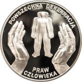 Reverse 10 Zlotych 1998 MW NR 50th Anniversary - Universal Declaration of Human Rights