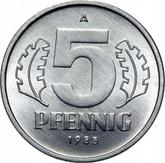 Obverse 5 Pfennig 1985 A