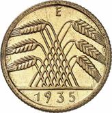 Reverse 10 Reichspfennig 1935 E