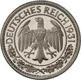 Obverse 50 Reichspfennig 1931 F