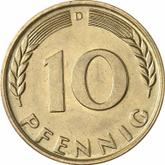 Obverse 10 Pfennig 1967 D