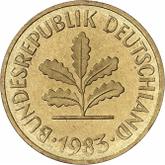 Reverse 5 Pfennig 1983 J