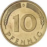 Obverse 10 Pfennig 1985 D