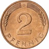 Obverse 2 Pfennig 1985 D