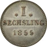 Reverse Sechsling 1855
