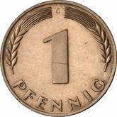 Obverse 1 Pfennig 1967 G