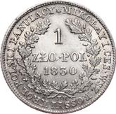 Reverse 1 Zloty 1830 FH