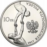 Obverse 10 Zlotych 2017 MW 150th Anniversary of the Establishment of the Gymnastic Society Sokol