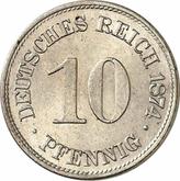 Obverse 10 Pfennig 1874 E