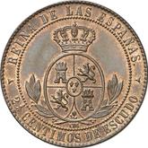 Reverse 2 1/2 Céntimos de Escudo 1867 OM