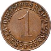 Obverse 1 Reichspfennig 1934 J