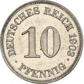 Obverse 10 Pfennig 1903 E