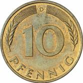 Obverse 10 Pfennig 1991 D