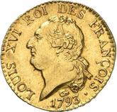 Obverse Louis d'Or 1793 M