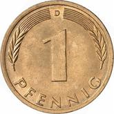 Obverse 1 Pfennig 1974 D