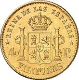 Reverse 4 Pesos 1861