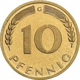 Obverse 10 Pfennig 1950-2001