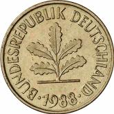 Reverse 5 Pfennig 1988 F