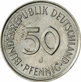 Obverse 50 Pfennig 1989 J