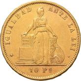 Obverse 10 Pesos 1870 So