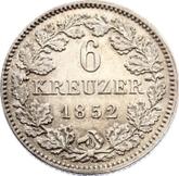 Reverse 6 Kreuzer 1852