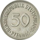 Obverse 50 Pfennig 1971 J