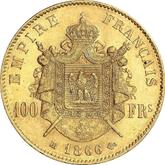 Reverse 100 Francs 1866 BB