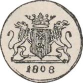 Obverse 1/5 Gulden 1808 Pattern Danzig