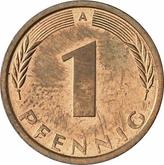 Obverse 1 Pfennig 1991 A