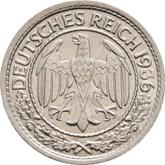 Obverse 50 Reichspfennig 1936 A