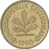 Reverse 5 Pfennig 1990 G