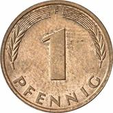 Obverse 1 Pfennig 1989 F