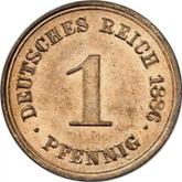 Obverse 1 Pfennig 1886 A