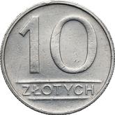 Reverse 10 Zlotych 1985 MW Pattern