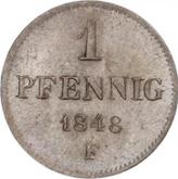 Reverse 1 Pfennig 1848 F