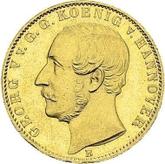 Obverse 1/2 Krone 1857 B