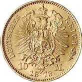 Reverse 10 Mark 1873 C Prussia