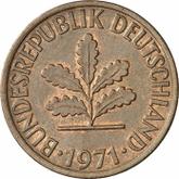 Reverse 2 Pfennig 1971 D