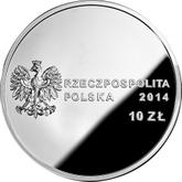 Obverse 10 Zlotych 2014 MW 100th Birthday of Jan Karski