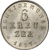 Reverse 6 Kreuzer 1837