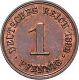 Obverse 1 Pfennig 1892 A