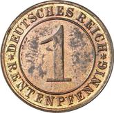 Obverse 1 Rentenpfennig 1924 G