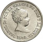 Obverse 2 Reales 1844 M CL