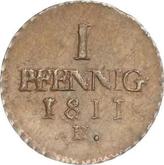 Reverse 1 Pfennig 1811 H